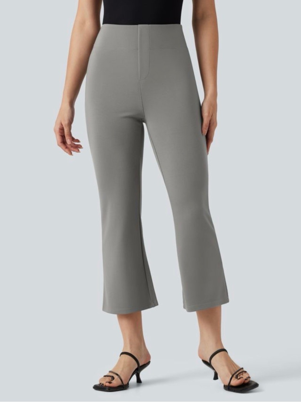 Halara Flex™ High-waisted Cropped Work Flare Pants